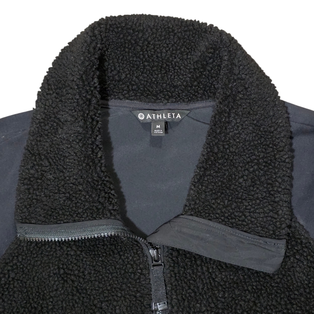 Athleta Range Cozy Sherpa Fleece Full Zip Outdoor Jacket Womens Size - Picture 7 of 9
